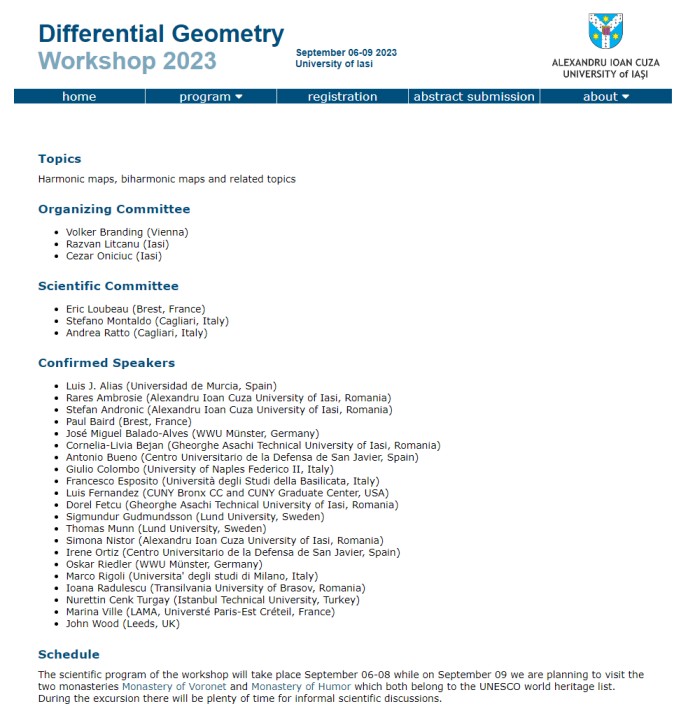 Differential Geometry 2023 MathUpdates